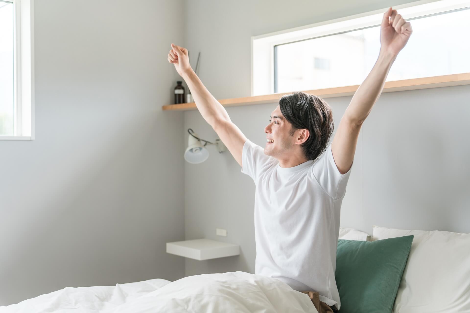 朝 起きるコツ!?